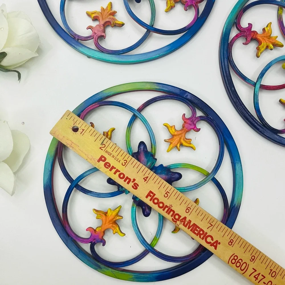 Ornate Rainbow Metal Wall Decor